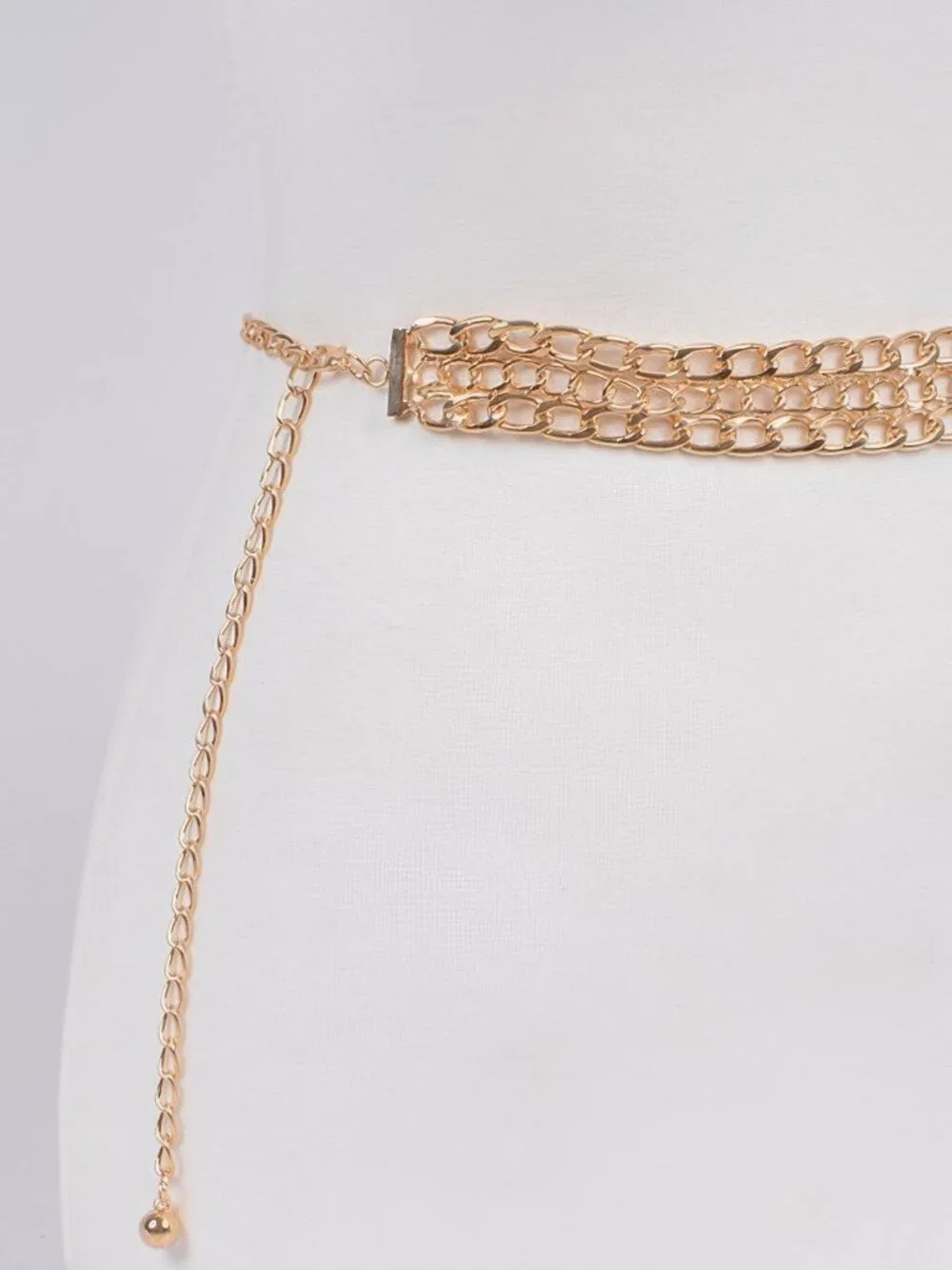 Three Layer Fashion Chain Belt